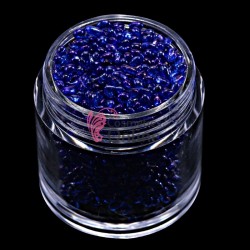 Perlute din sticla pentru unghii 1 - 4mm PR09 de 15gr Albastru inchis